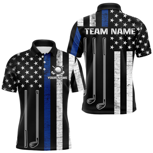 Custom American Flag Golf Polo Shirt Patriotic for Men Women Golf Polo Shirt MMG07