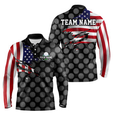 Load image into Gallery viewer, Custom American Golf Polo Shirt for Men Women Patriotic US Golf Shirts for Golfer MMG14