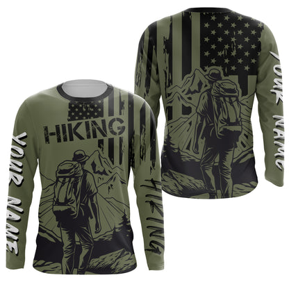 Patriotic Hiking Shirt for Men Women Upf30+ Short & Long Sleeve Hiking Clothes American HM22