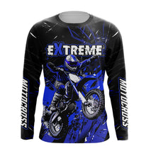 Load image into Gallery viewer, Jersey Custom Motocross UPF30+ Blue Dirt Bike Racing Jersey Men Women Kid Motorcycle Shirt XM20