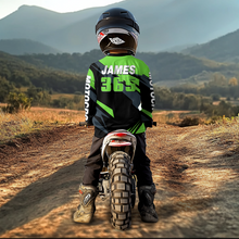 Load image into Gallery viewer, ATV Racing Jersey Green Custom ATV Riding Shirt for Kid Adult Quad Bike ATV Jersey MX116