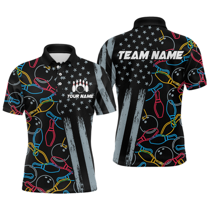 Customize Bowling Shirts for Men Women and Team Bowling Polo & 1/4 Zip Shirt MBL52