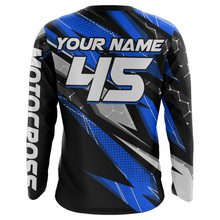 Load image into Gallery viewer, ATV Motocross Jersey Blue Upf30+ Kid Men Quad Bike Shirt Custom ATV MX Off-Road Jersey MX31
