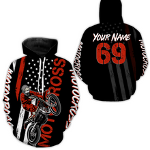 Load image into Gallery viewer, Red Motocross Racing Hoodie For Biker Men Women Off-road Motorcycle Hoodie MH05