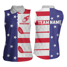 Load image into Gallery viewer, Custom American Flag Golf Polo Shirt for Men Women Patriotic US Golf Polo Shirt MMG51