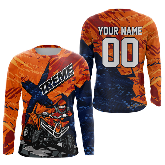 Orange ATV Racing Jersey Custom ATV Motocross Shirt Kid Women Men ATV Jersey MX131