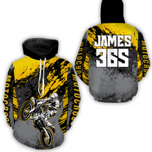 Load image into Gallery viewer, Yellow Motocross Racing Hoodie Jersey For Men Women Dirt Bike Off-road Hoodie MH111