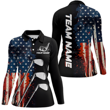 Load image into Gallery viewer, Custom US Golf Polo Shirt American Flag Golf Shirts For Men Women Golf Polo Shirt MMG10