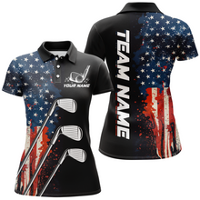 Load image into Gallery viewer, Custom US Golf Polo Shirt American Flag Golf Shirts For Men Women Golf Polo Shirt MMG10
