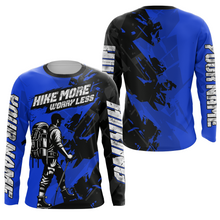 Load image into Gallery viewer, Blue Hiking Shirt Men Women Upf30+ Hiking Shirts Short Long Sleeved Hike More Worry Less HM18