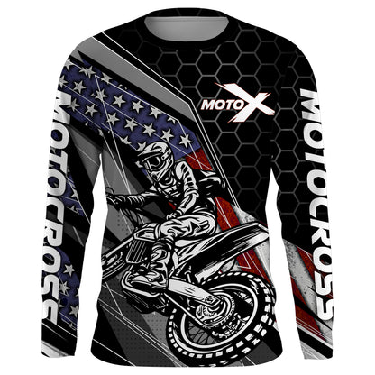 Custom Motocross Jersey American Kid&Adult UPF30+ Dirt Bike Racing Off-road Motorcycle Shirt| XM105