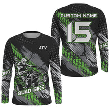 Load image into Gallery viewer, ATV Motocross Jersey Green UPF30+ Kid Men Quad Bike Shirt ATV Racing Off-Road Jersey MX53