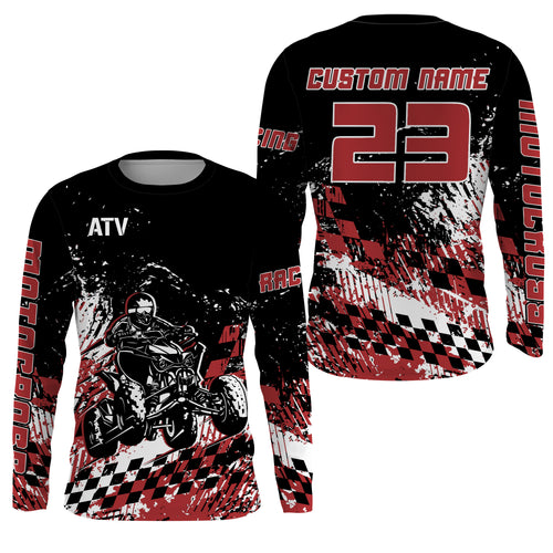 Personalized ATV Motocross Jersey UPF30+ Quad Bike Shirt Adult Youth  ATV Motorcycle Jersey MX11