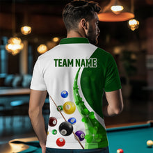 Load image into Gallery viewer, St Patrick Day Funny Ball Billiards Shirt Men Polo &amp; 1/4 Zip Shirts Billiard Team NNT16