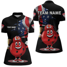 Load image into Gallery viewer, Custom Funny Bowling Jersey for Women Bowling Team Shirts Bowling Uniform Polo &amp; 1/4 Zip HNT159
