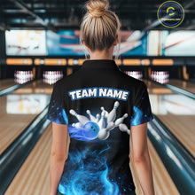 Load image into Gallery viewer, Custom Funny Ghost Halloween Bowling Jersey for Women Polo &amp; 1/4 Zip Bowling Team Shirts HNT121
