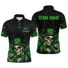 Load image into Gallery viewer, St Patrick Day Funny Skull Ball Billiards Shirt Men Polo &amp; 1/4 Zip Shirts Billiard Team NNT23