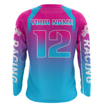 Load image into Gallery viewer, Girl Racing Jersey UPF30+ Youth MX Racing Dirt Bike Off-Road Shirt Biker Girl Women DNT67