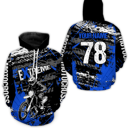 Custom Motocross Hoodie Jersey Dirt Bike Motorcycle Hoodie Shirt for Kid Men Women HOT01