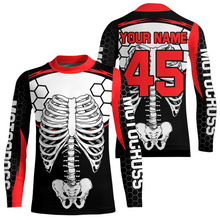 Load image into Gallery viewer, Red Bone Motocross Racing Jersey UPF30+ MX Racing Dirt Bike Jersey Kid Men Women DNT01