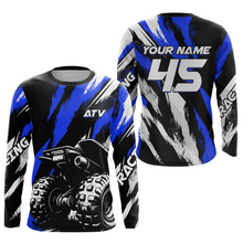 Load image into Gallery viewer, Custom Blue ATV Motocross Jersey Racing Shirts UPF30+ Off-Road Jersey Kid Men Women DNT11