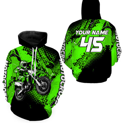 Personalized Motocross Hoodie Jersey Dirt Bike Off Road Hoodie Shirt for KId Men Women HOT02