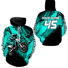 Load image into Gallery viewer, Personalized Motocross Hoodie Jersey Youth Dirt Bike Off Road Hoodie Shirt for Men Women Kid HOT02