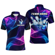 Load image into Gallery viewer, Custom Galaxy Bowling Jersey for Men Polo &amp; 1/4 Zip Bowling Team Shirts Bowling League HNT156
