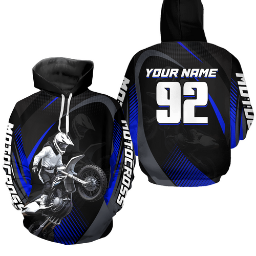 Personalized Racing Hoodie Youth Dirt Bike Motocross Hoodie Shirt for Men Women Kid HOT11