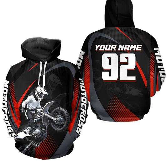 Personalized Youth Racing Hoodie Dirt Bike Motocross Hoodie Shirt for Kid Men Women HOT11