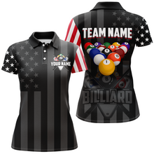 Load image into Gallery viewer, US Flag Billiard Shirt Billiard Jersey for Men Billiard Gifts for Women Team Polo &amp; 1/4 Zip NNT21