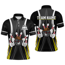Load image into Gallery viewer, Custom Funny Bowling Men Shirts Bowling Uniform Polo &amp; 1/4 Zip Bowling Team Jerseys HNT101