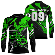 Load image into Gallery viewer, Custom Green UTV Motocross Racing Shirt Kid Men Women UTV Off-Road Shirts UPF30+ DNT25
