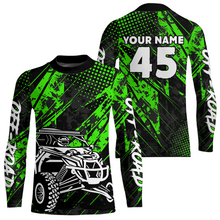 Load image into Gallery viewer, Custom Green UTV Off-Road Shirts UTV Motocross Racing Shirt Kid Men Women UPF30+ DNT26