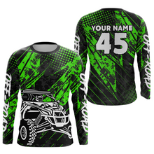 Load image into Gallery viewer, Custom Green UTV Off-Road Shirts UTV Motocross Racing Shirt Kid Men Women UPF30+ DNT26