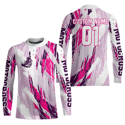 Adult&Kid Custom Motocross Jersey UPF30+ MX Racing Dirt Bike Racewear| CTP33