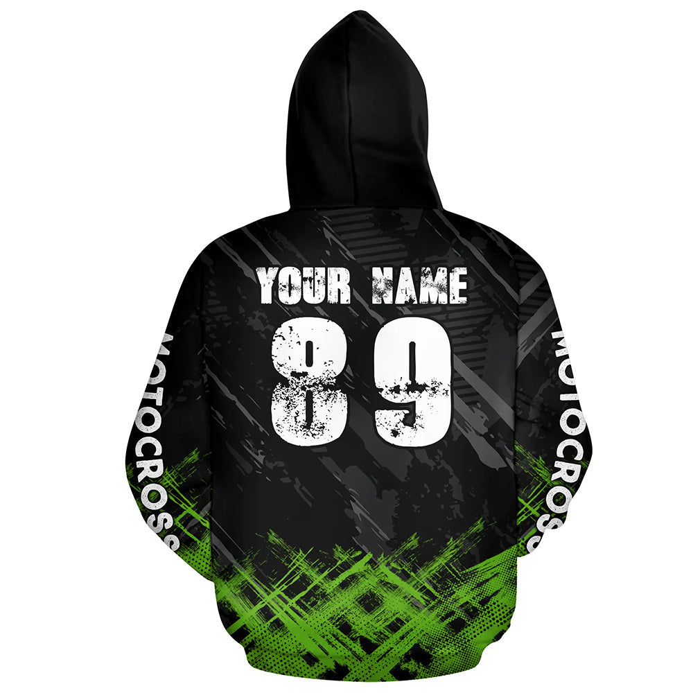 Adult&Kid Green Custom Dirt Bike Jersey Motocross Jersey Upf30+ Motocross Shirt| CTP87