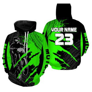 Custom Green Motocross Jersey for Men Women Upf30+ Dirt Bike Shirt Motorcycle Jersey| CTP67