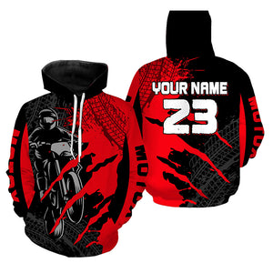 Custom Red Motocross Jersey for Men Women Upf30+ Dirt Bike Shirt Motorcycle Jersey| CTP67
