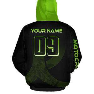 Custom Green Dirt Bike Jersey Motocross Jersey Upf30+ Mens Women Off-Road Shirt| CTP85