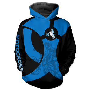 Custom Blue Dirt Bike Jersey Motocross Jersey Upf30+ Mens Women Off-Road Shirt| CTP85