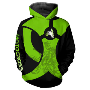 Custom Green Dirt Bike Jersey Motocross Jersey Upf30+ Mens Women Off-Road Shirt| CTP85