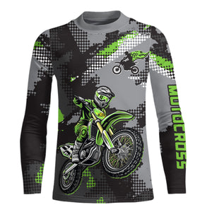 Adult&Kid Custom Dirt Bike Jersey Motocross Jersey Upf30+ Motocross Shirt| CTP81