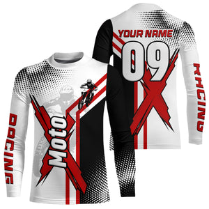 Custom Dirt Bike Jersey Motocross Jersey Upf30+ Mens Women Off-Road Shirt| CTP84