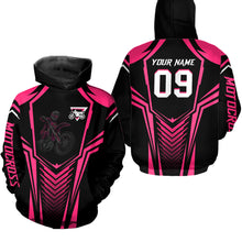 Load image into Gallery viewer, Adult&amp;Kid Custom Motocross Jersey Pink UPF30+ MX Racing Biker Off-road Dirt Bike Racewear| CTP49