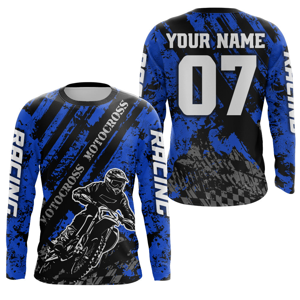 Motocross Jersey Upf30+ Custom Dirt Bike Jersey Mens Women Off-Road Jersey Adult&Kid| CTP46