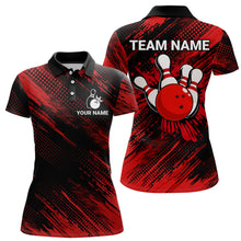 Load image into Gallery viewer, Red Bowling Jersey Men And Women Custom Bowling Shirts Unisex Polo Bowling Team Shirt CP17