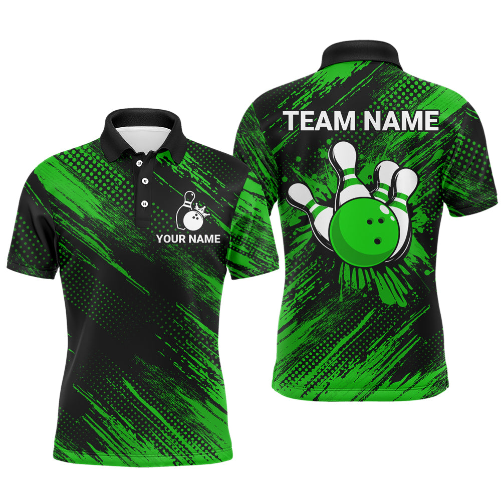 Green Bowling Jersey Men And Women Custom Bowling Shirts Unisex Polo Bowling Team Shirt CP17