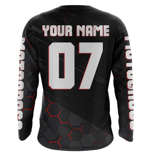 Motocross Jersey Upf30+ Custom Dirt Bike Jersey Mens Women Off-Road Jersey Adult&Kid| CTP47