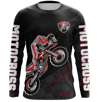 Motocross Jersey Upf30+ Custom Dirt Bike Jersey Mens Women Off-Road Jersey Adult&Kid| CTP47